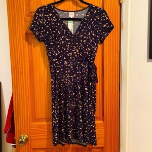 Kaileigh Faux Wrap Knit Dress